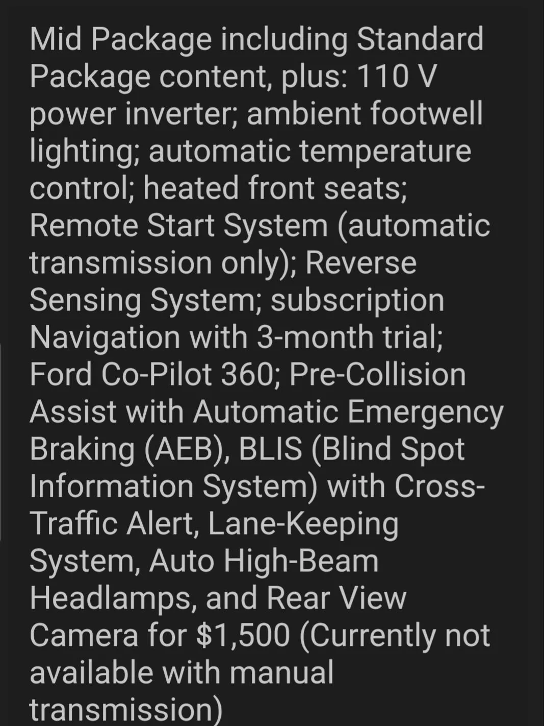 Ford Bronco Potential Package (+ Sasquatch) Pricing Previewed in Bronco Reservation Survey Email 20200825_142137
