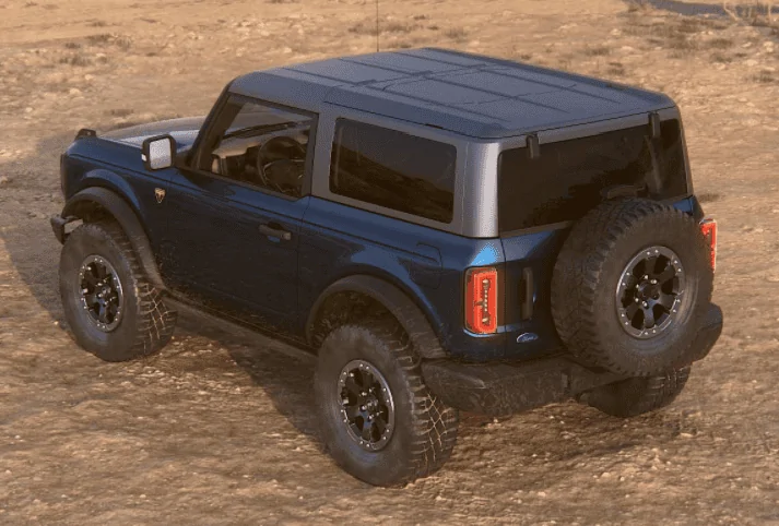 Ford Bronco Color Matched Hardtop vs Stock Carbonized Gray AntiMblue-micGray