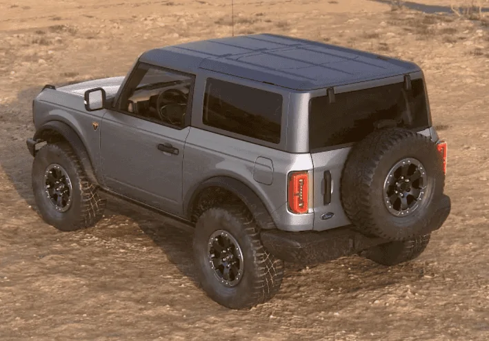 Ford Bronco Color Matched Hardtop vs Stock Carbonized Gray Silver-micGray