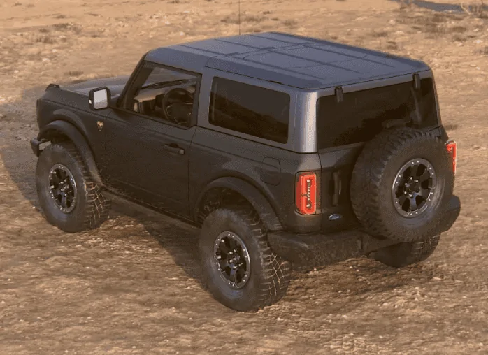 Ford Bronco Color Matched Hardtop vs Stock Carbonized Gray Carb-micGray