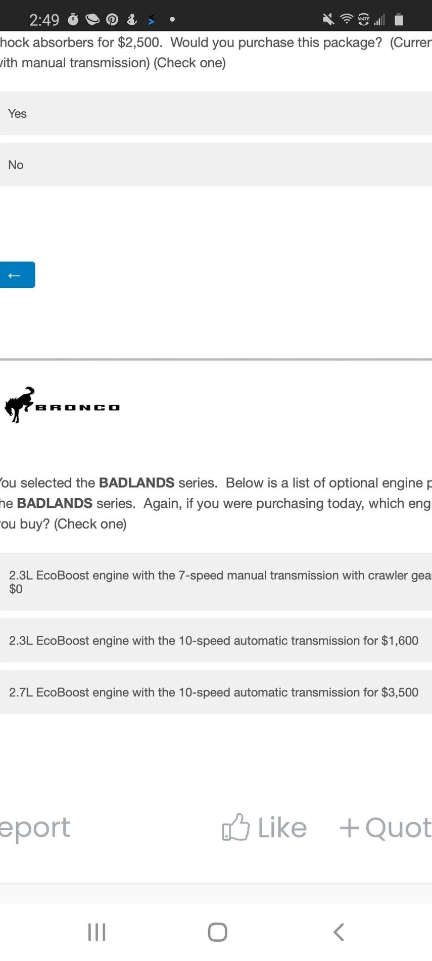 Ford Bronco 2021 Bronco Survey Pricing Calculator Screenshot_20200826-144948_Samsung Internet