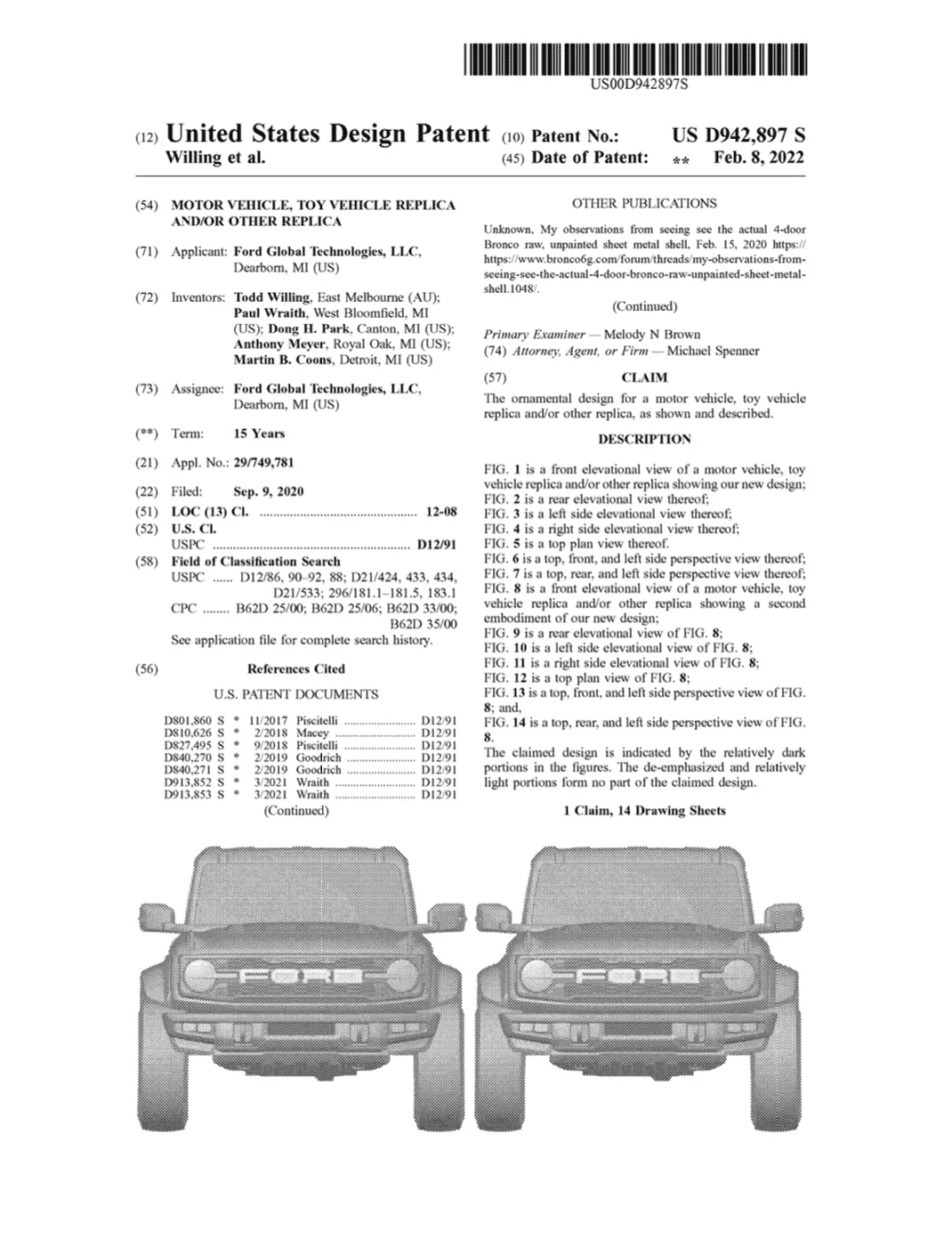 Ford Bronco Die-Cast Model Bronco Raptor Reportedly Underway 3D56895D-1442-4719-BC9F-580EFA7D631A