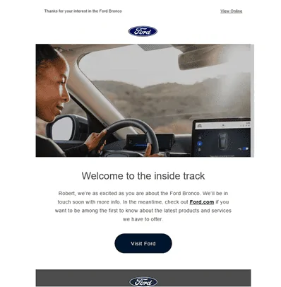 Ford Bronco Your journey starts here email 1646773088278