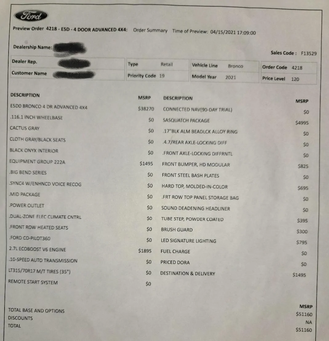 Ford Bronco DEALER CHANGING PRIORITY CODE TO 99 ON PURPOSE? Screenshot_20220308-174710_Gallery