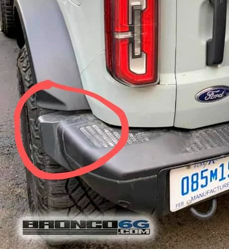 Ford Bronco Non-Squatch Flare Part Numbers 6C0F25E8-4552-4225-80D4-8A03A739E782