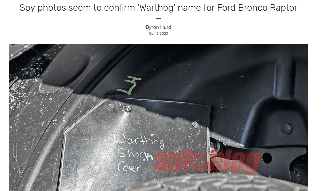 Ford Bronco Code Orange Bronco Raptor Spotted With Vinyl Graphic Option 1646863057353
