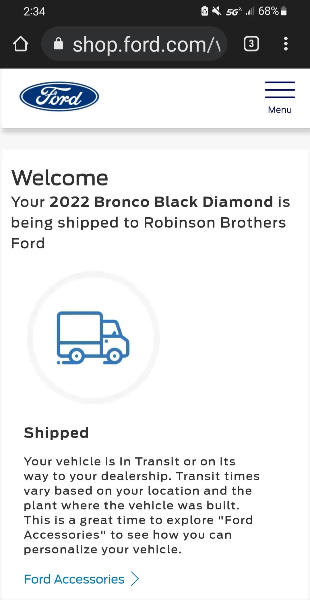 Ford Bronco 02/28/22 Build Week Thread Screenshot_20220310-143452_Chrom