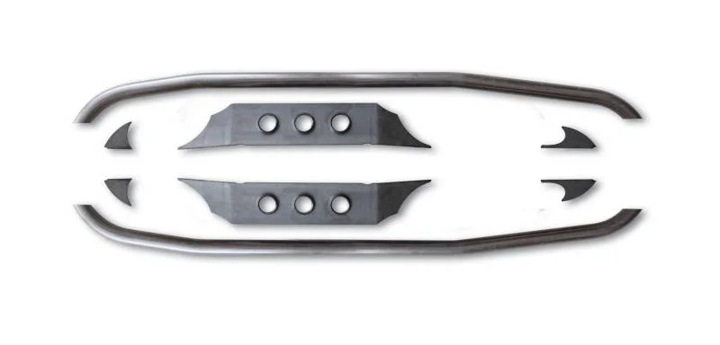 Ford Bronco Adding Jeep Rubicon rails to Bronco stock rock sliders F146122151