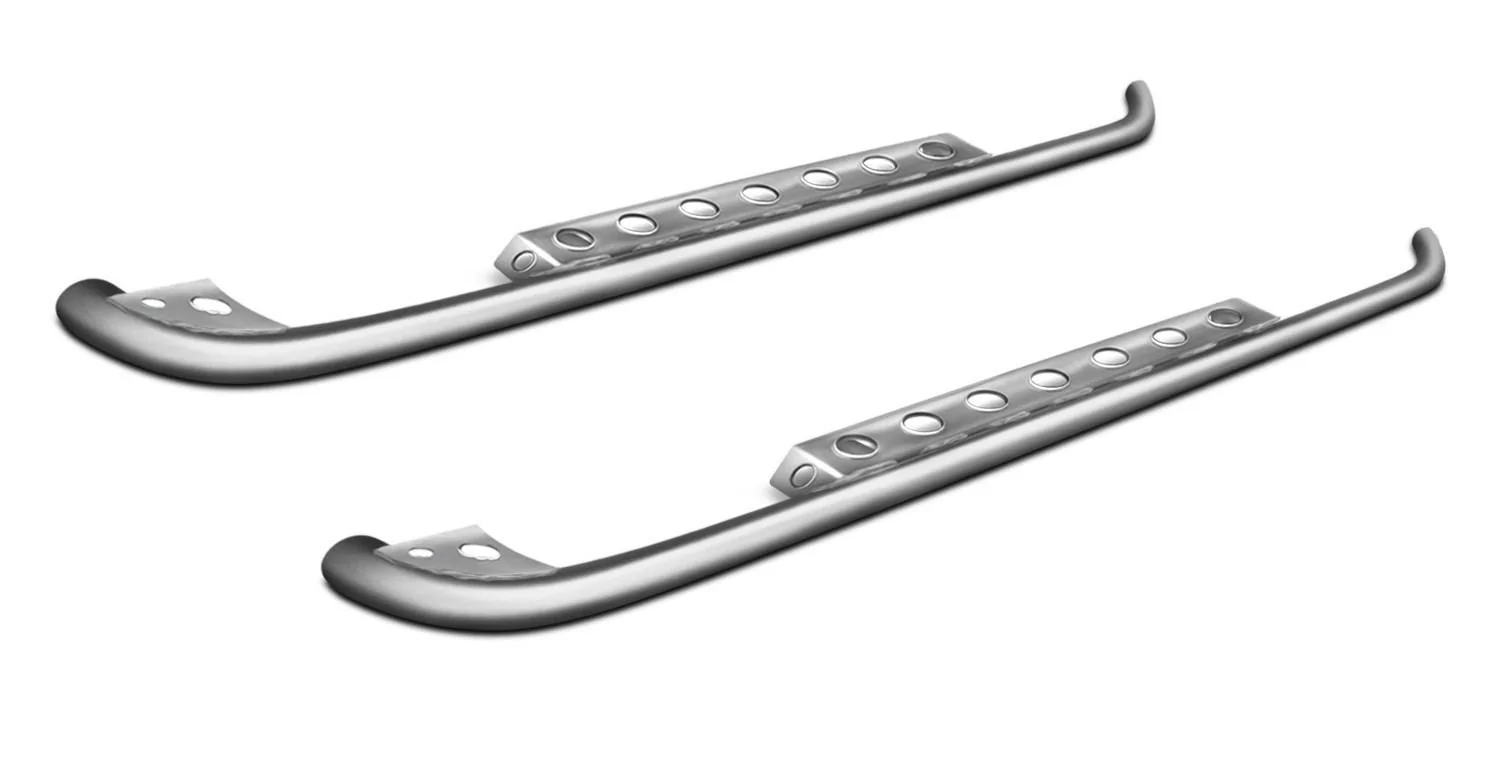 Ford Bronco Adding Jeep Rubicon rails to Bronco stock rock sliders 54002-step_0