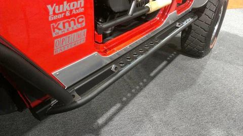 Ford Bronco Adding Jeep Rubicon rails to Bronco stock rock sliders 54006-1_098aa1c3-88a2-4d48_large