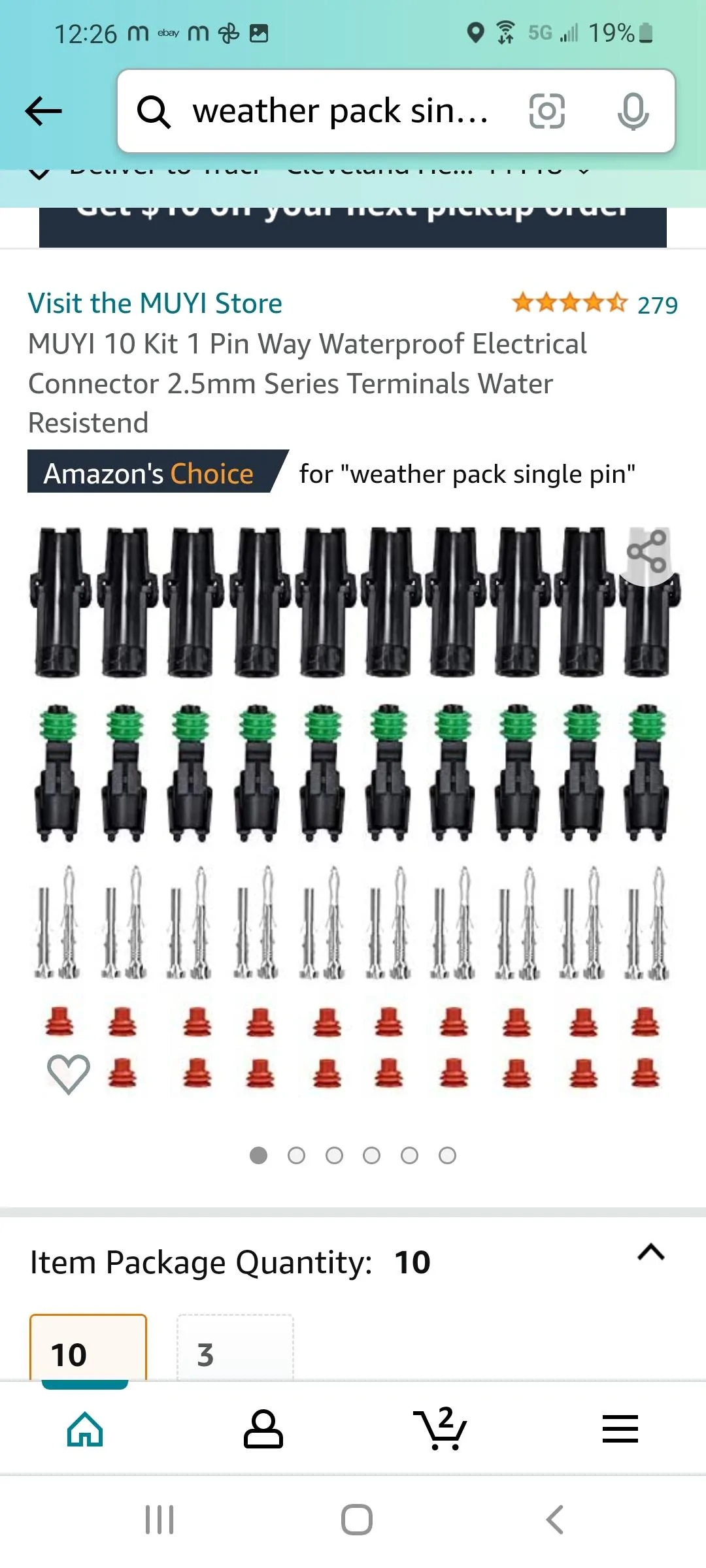 Ford Bronco Need Weather Pack Connectors Recommendation For Wiring Lights Screenshot_20220313-122615_Amazon Shopping