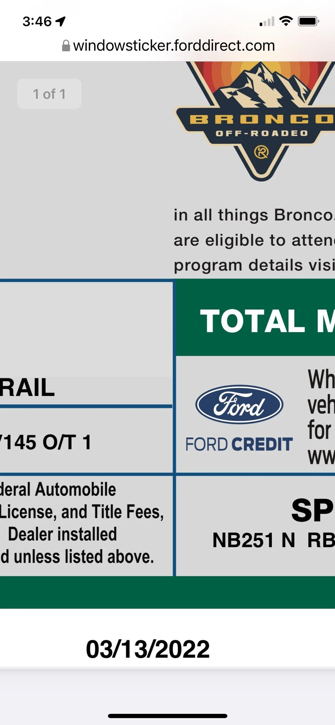 Ford Bronco 02/28/22 Build Week Thread 0E4F08DC-F03D-4767-B453-FF26DAC90981