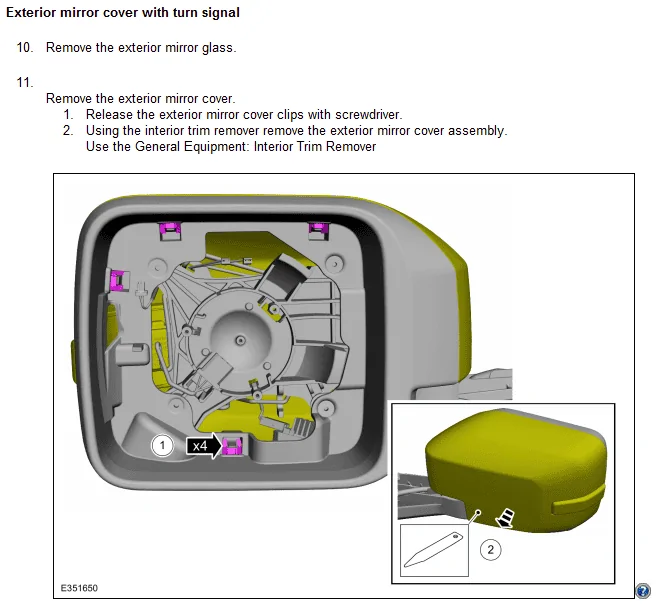 Ford Bronco Mirror cap removal? 1647289041968