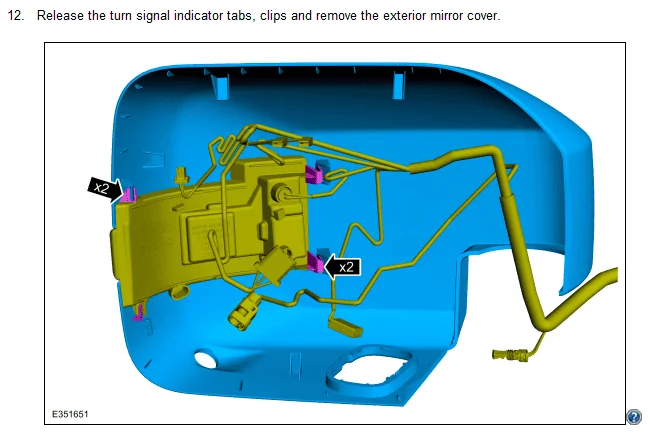 Ford Bronco Mirror cap removal? 1647289261141