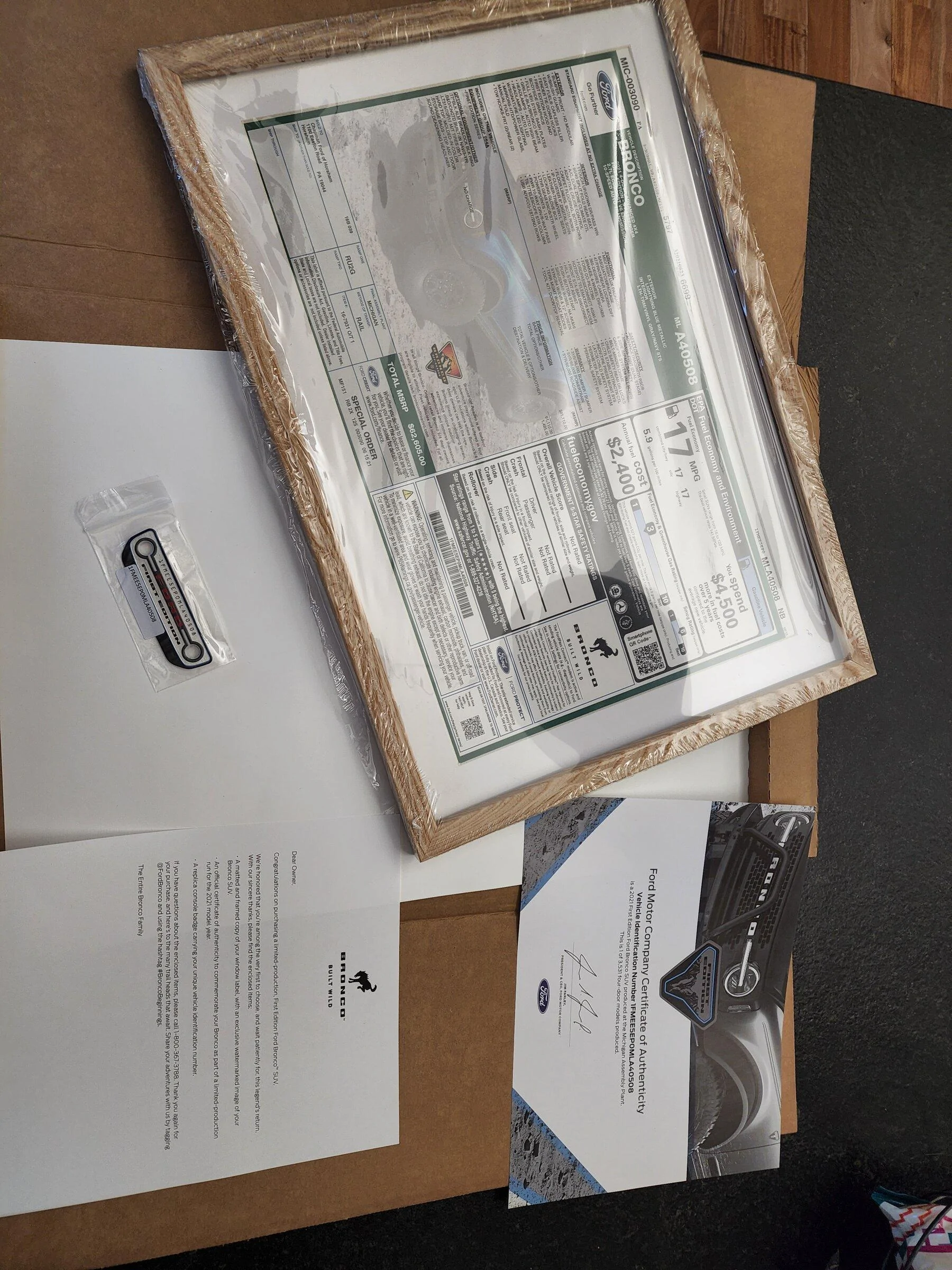 Ford Bronco Only 4471 First Editions ever made! 20220314_184113