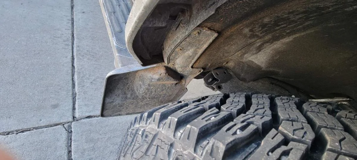 Ford Bronco Weather Tech Mud Flaps for Wildtrack installed mud flaps 1