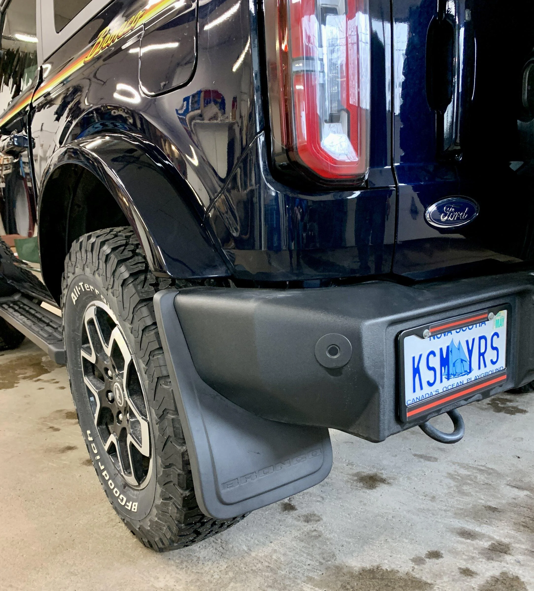 Ford Bronco More OEM Splash Guard installed details A4DA197F-1279-4795-AEBB-AB199D8BEAC0