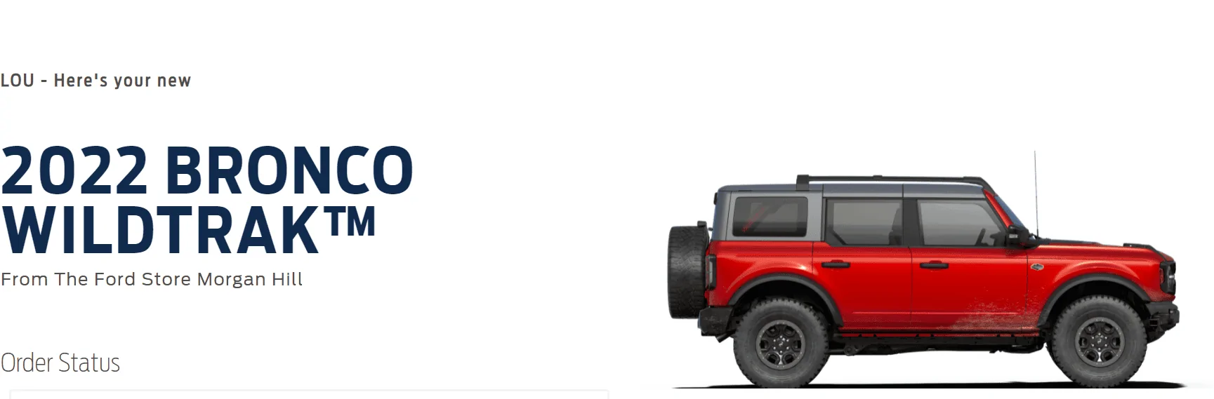 Ford Bronco No Build Date but OrderPic_031622