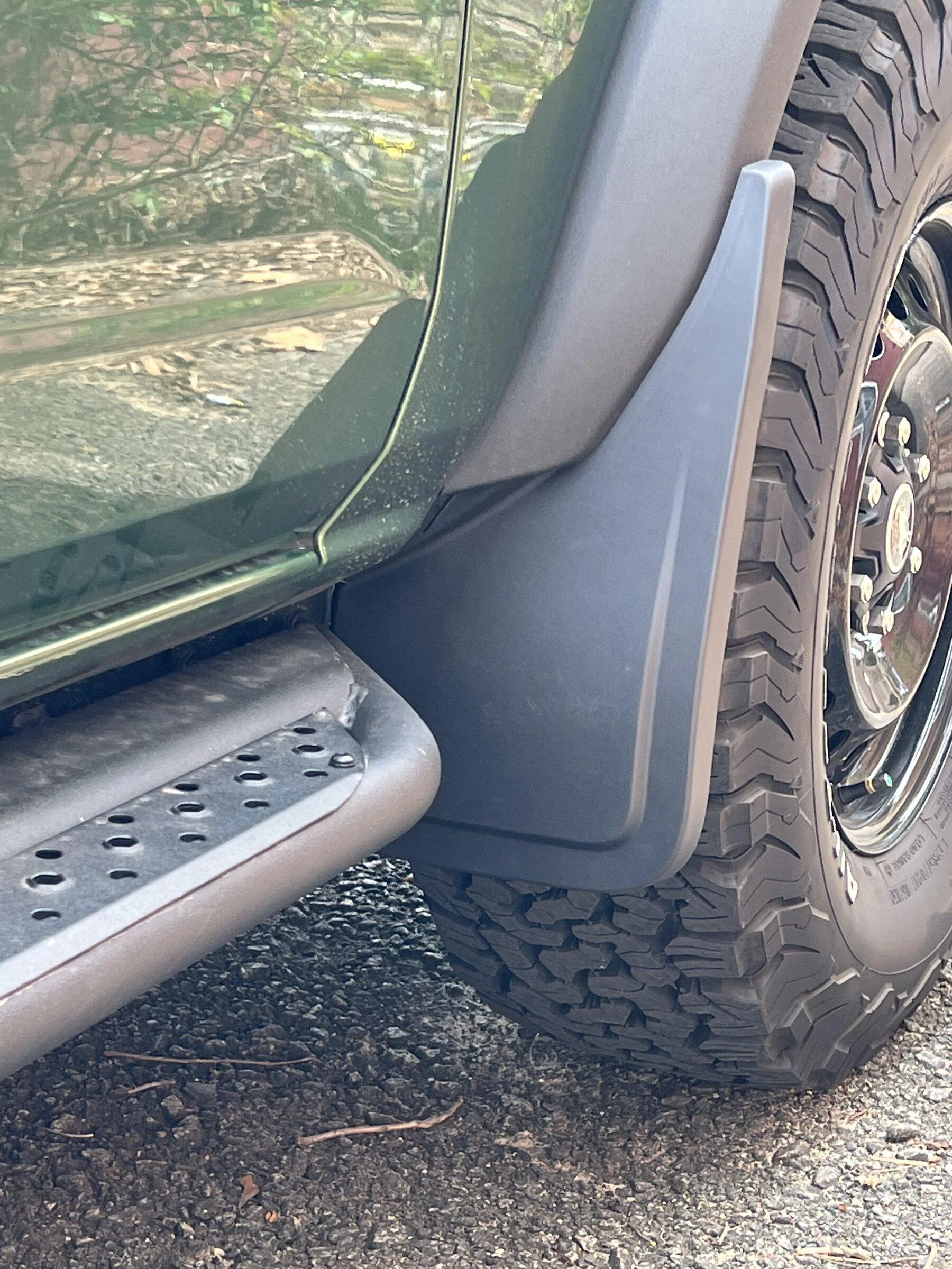 Ford Bronco More OEM Splash Guard installed details 2F47F049-CA74-4242-A525-8B70198234BA