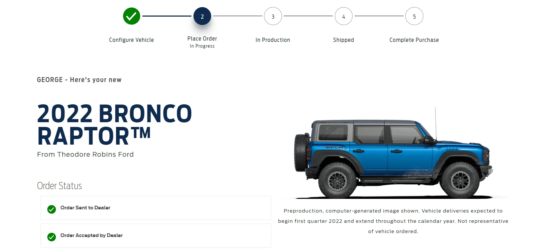 Ford Bronco Revised Raptor Confirmation Email?? 1647490012697
