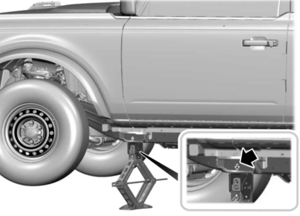Ford Bronco Jack stand location 5F2B37E9-C859-4F40-A5A9-2698A55E0FEA