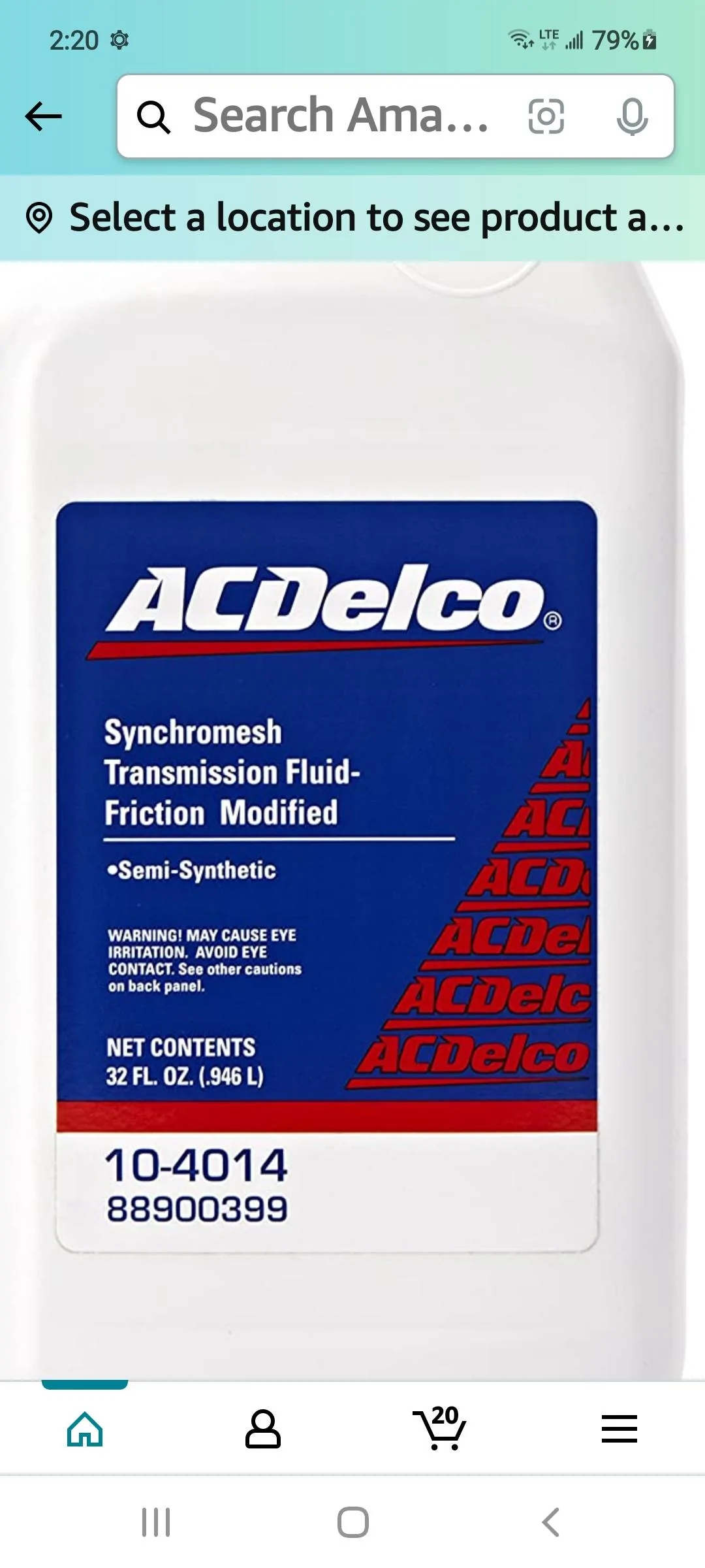 Ford Bronco Performance MT Fluid recommendations Screenshot_20220318-022025_Amazon Shopping