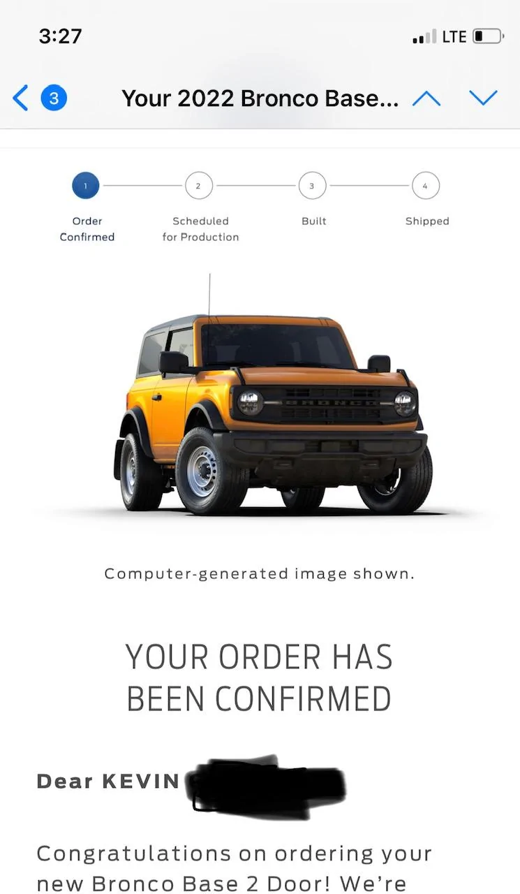 Ford Bronco March 2022 orders? IMG_6296