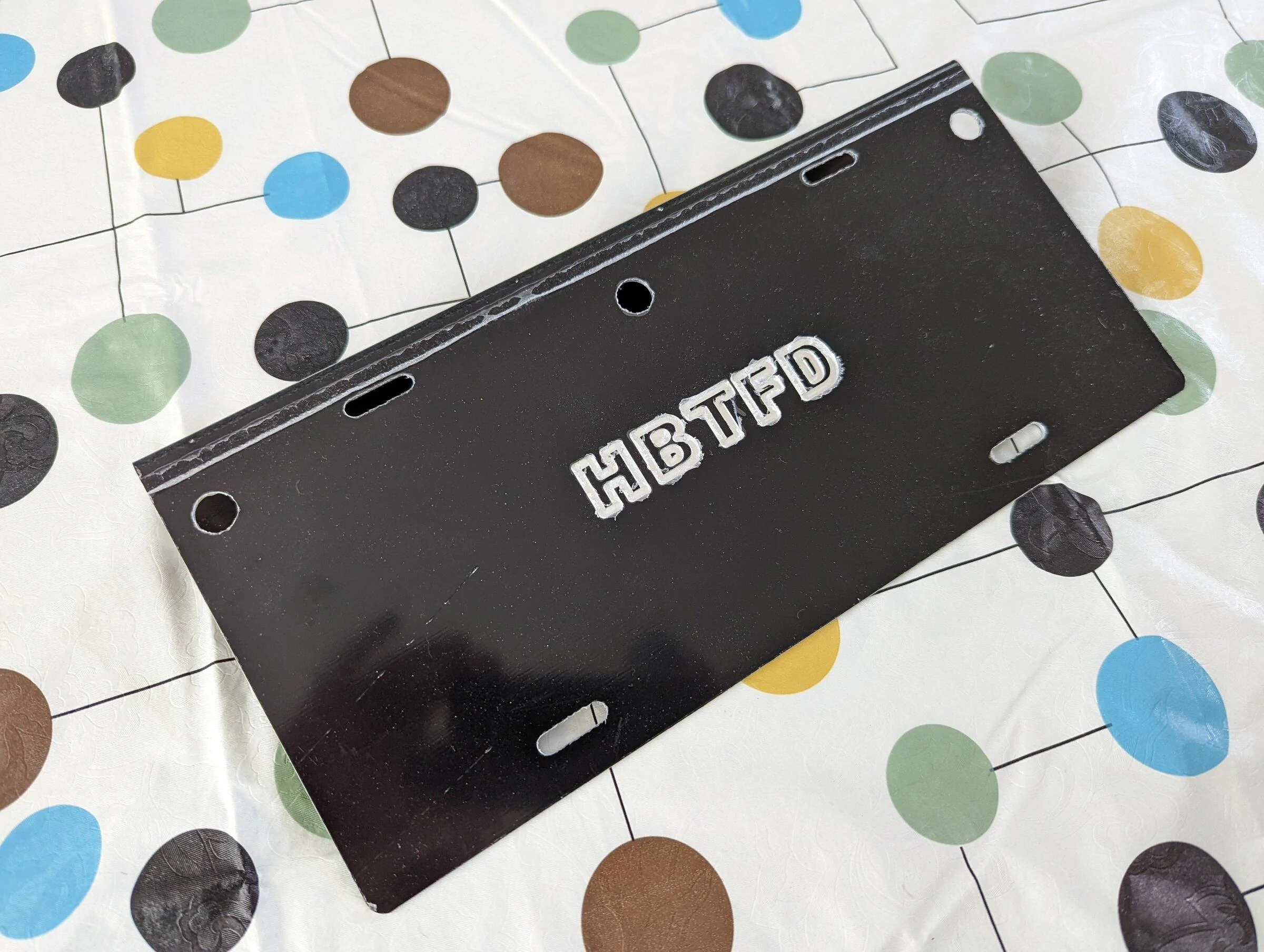 Ford Bronco HBTFD licence plate bracket FS PXL_20220319_224218850