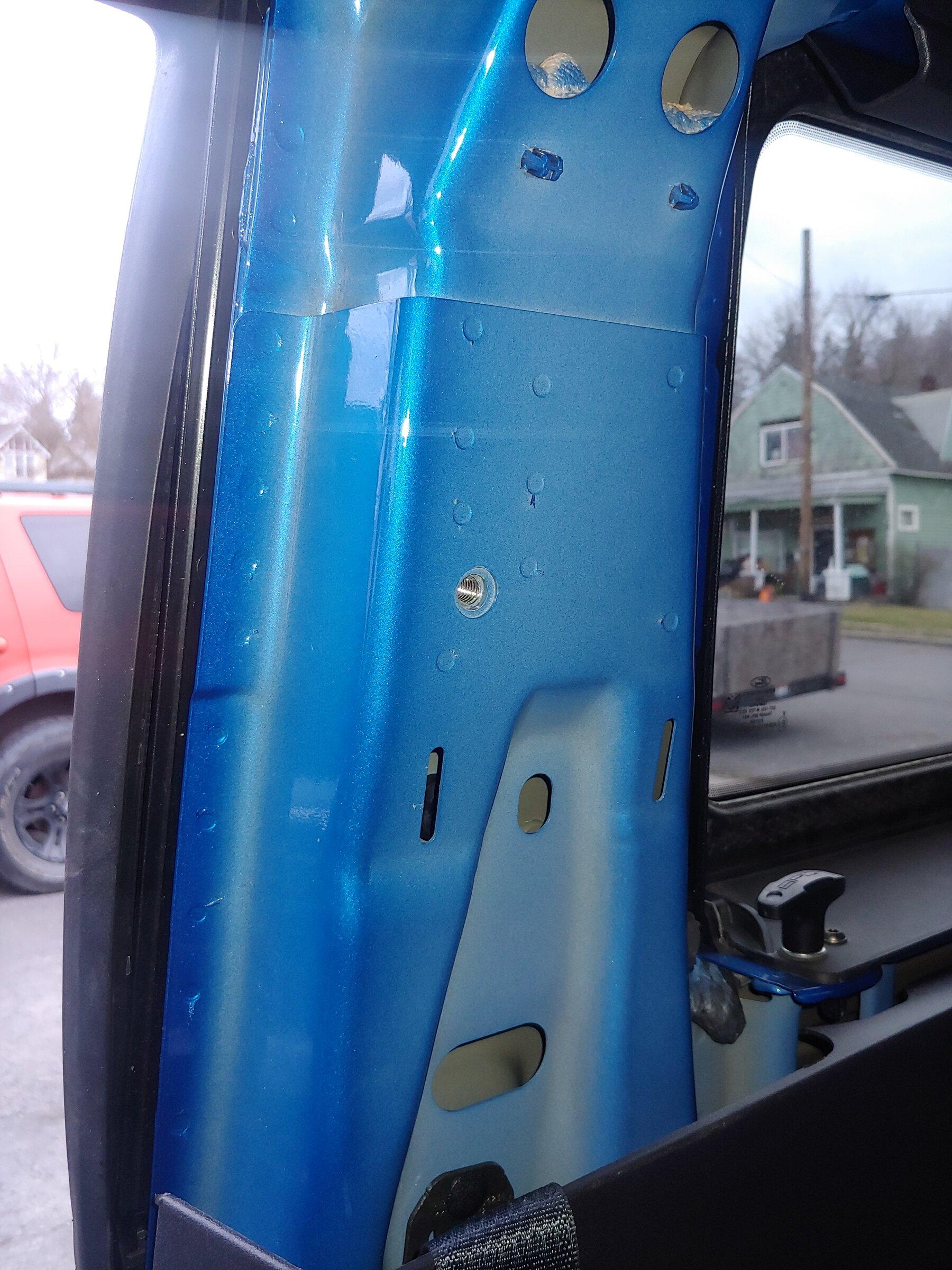 Ford Bronco Adding a grab handle to 2dr B pillar 20220320_181211_HDR
