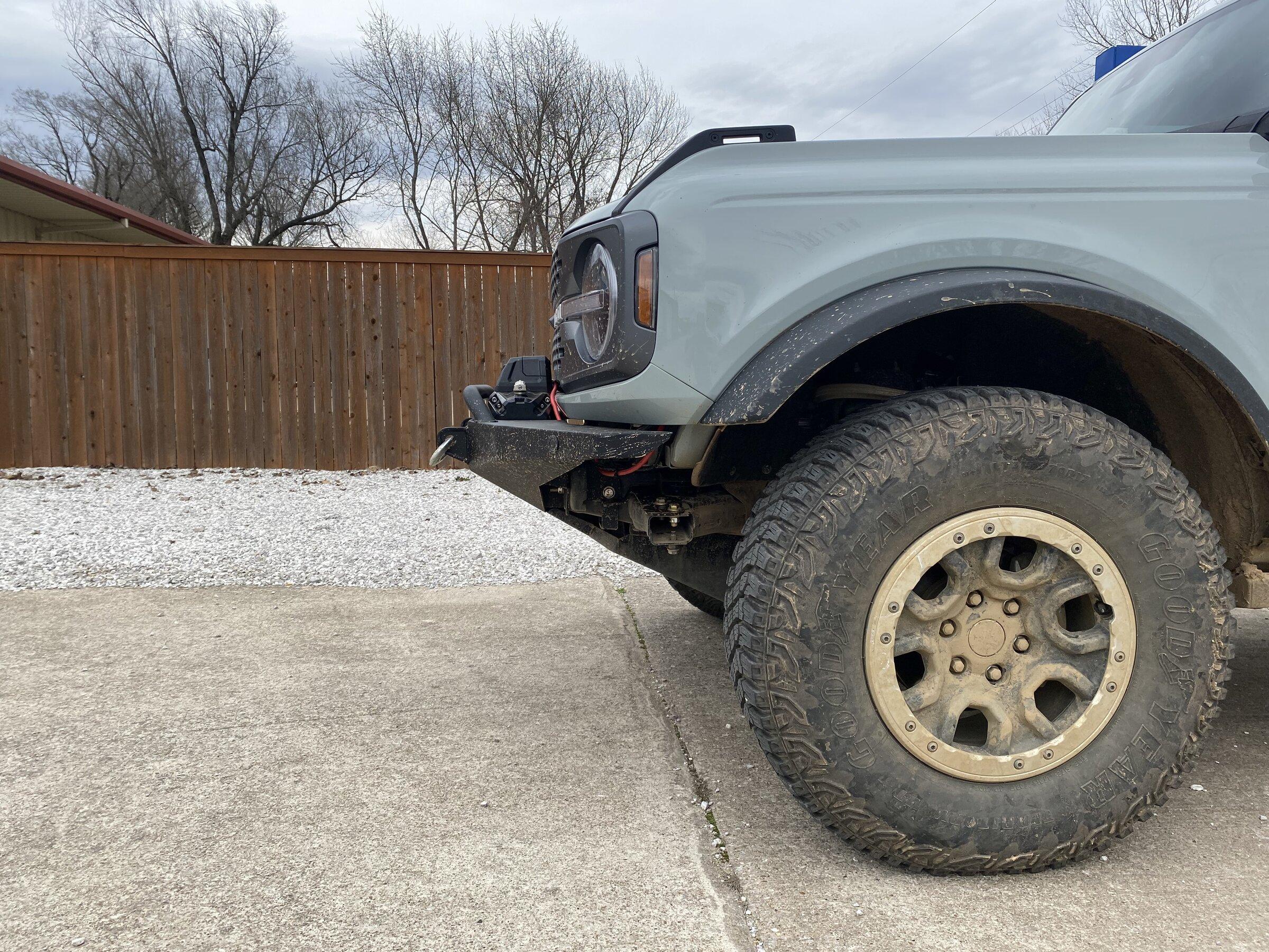Ford Bronco Lifestyle Off-road bumper installed 51F4541E-CCB2-4F2E-9C23-D01A83B1467C