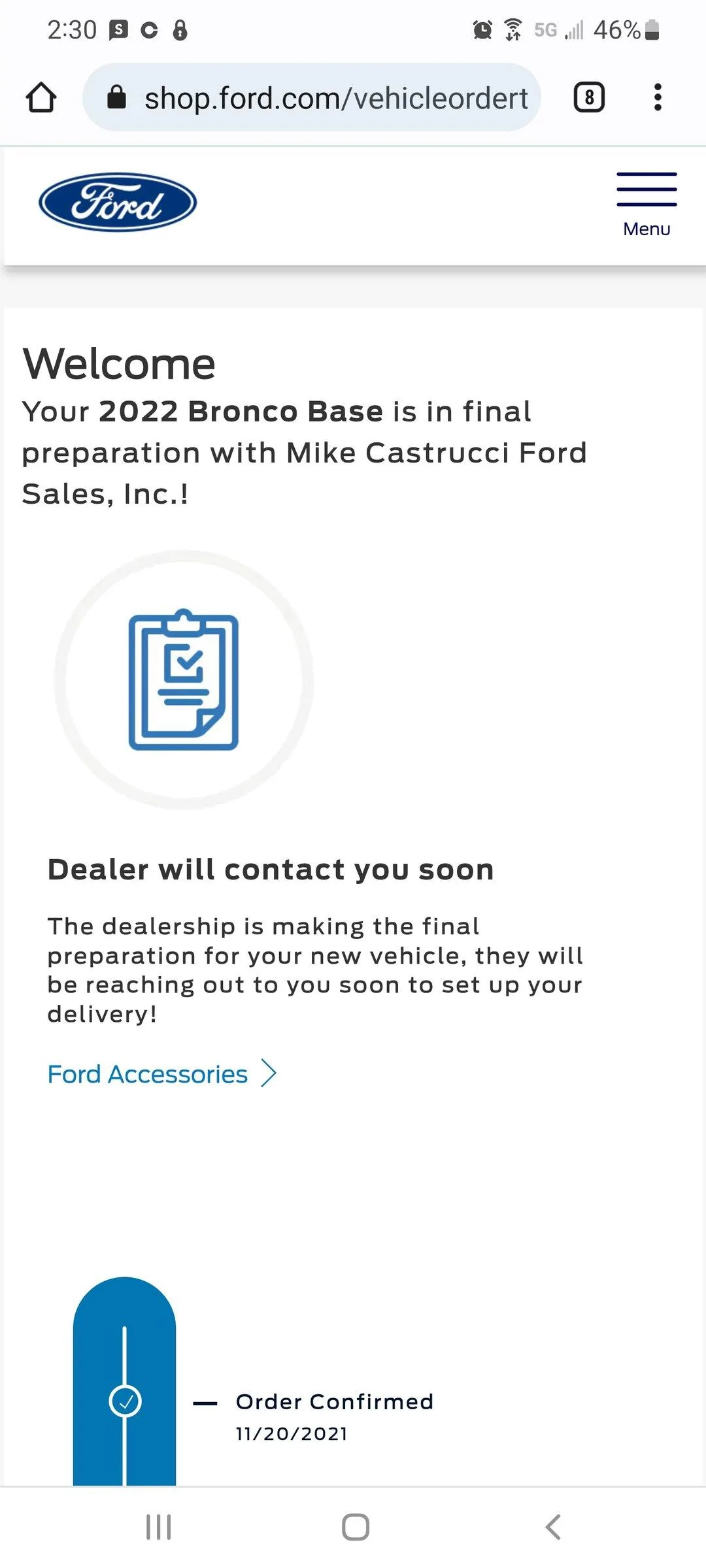 Ford Bronco 02/28/22 Build Week Thread Screenshot_20220321-143047_Chrom