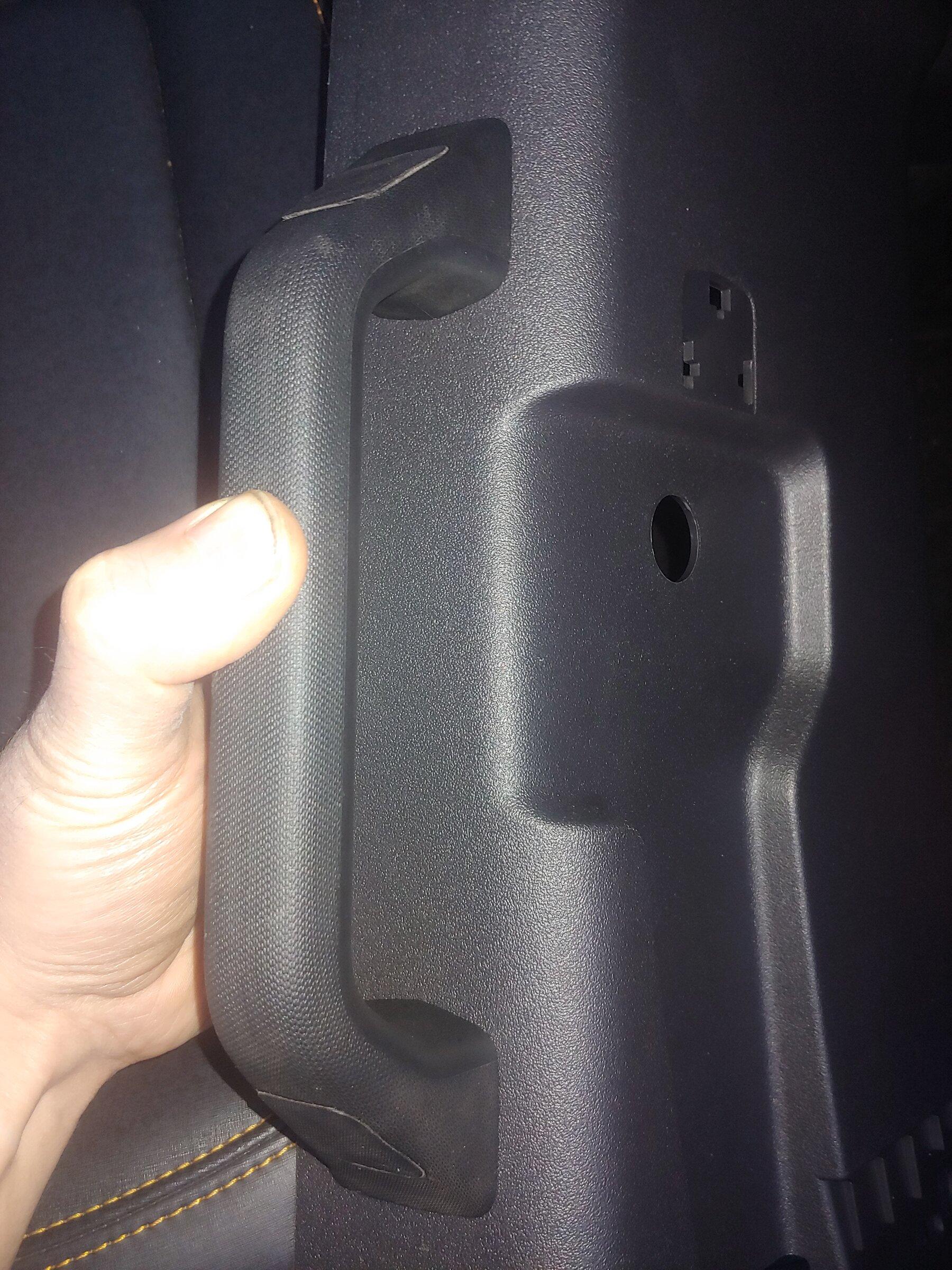 Ford Bronco Adding a grab handle to 2dr B pillar 20220321_182929