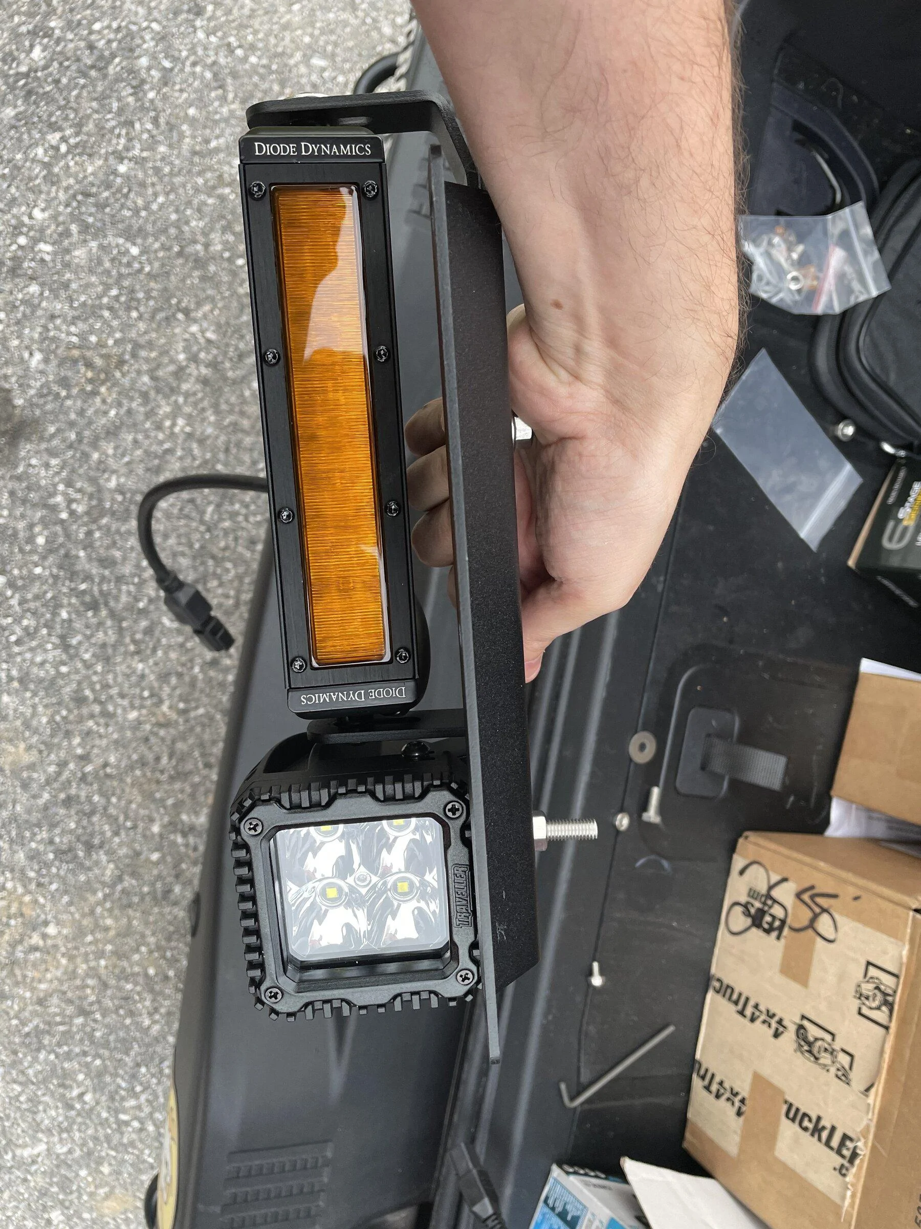 Ford Bronco Dual pod light A pillar bracket pic request 93A2DB7D-A86D-400F-81BC-E5AB75CDF0BE