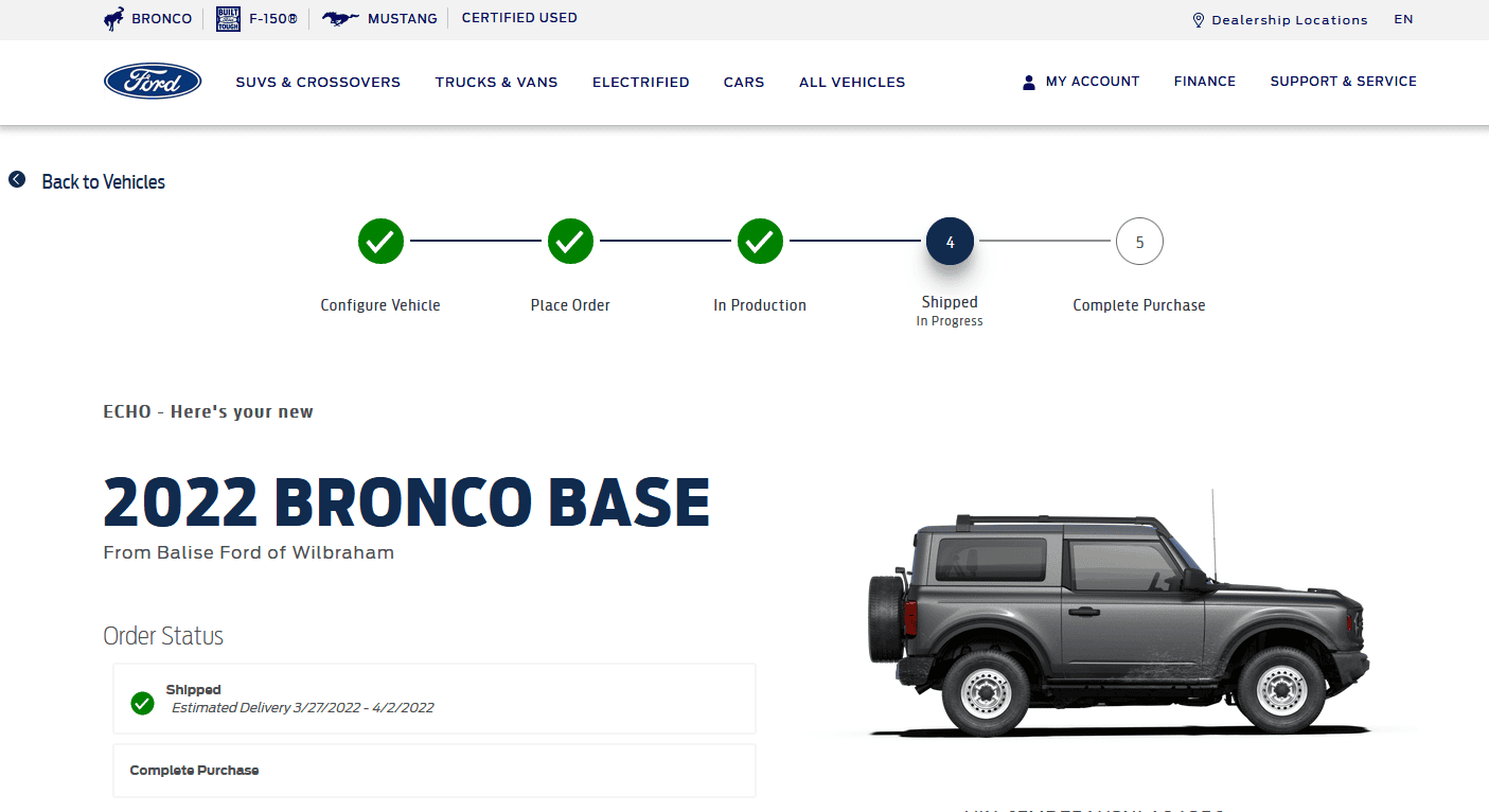 Ford Bronco 02/28/22 Build Week Thread b