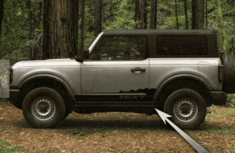 Ford Bronco Bronco Wiltrak Door Decal 1647954455612