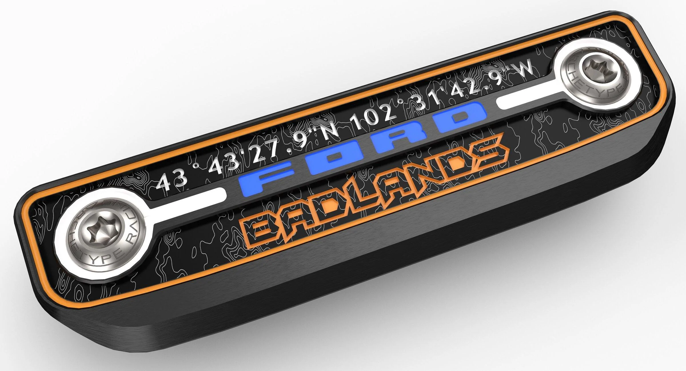 Ford Bronco AR | BADLANDS Center Console VIN Plate 1608 - AR Console Badge -  Badlands 3