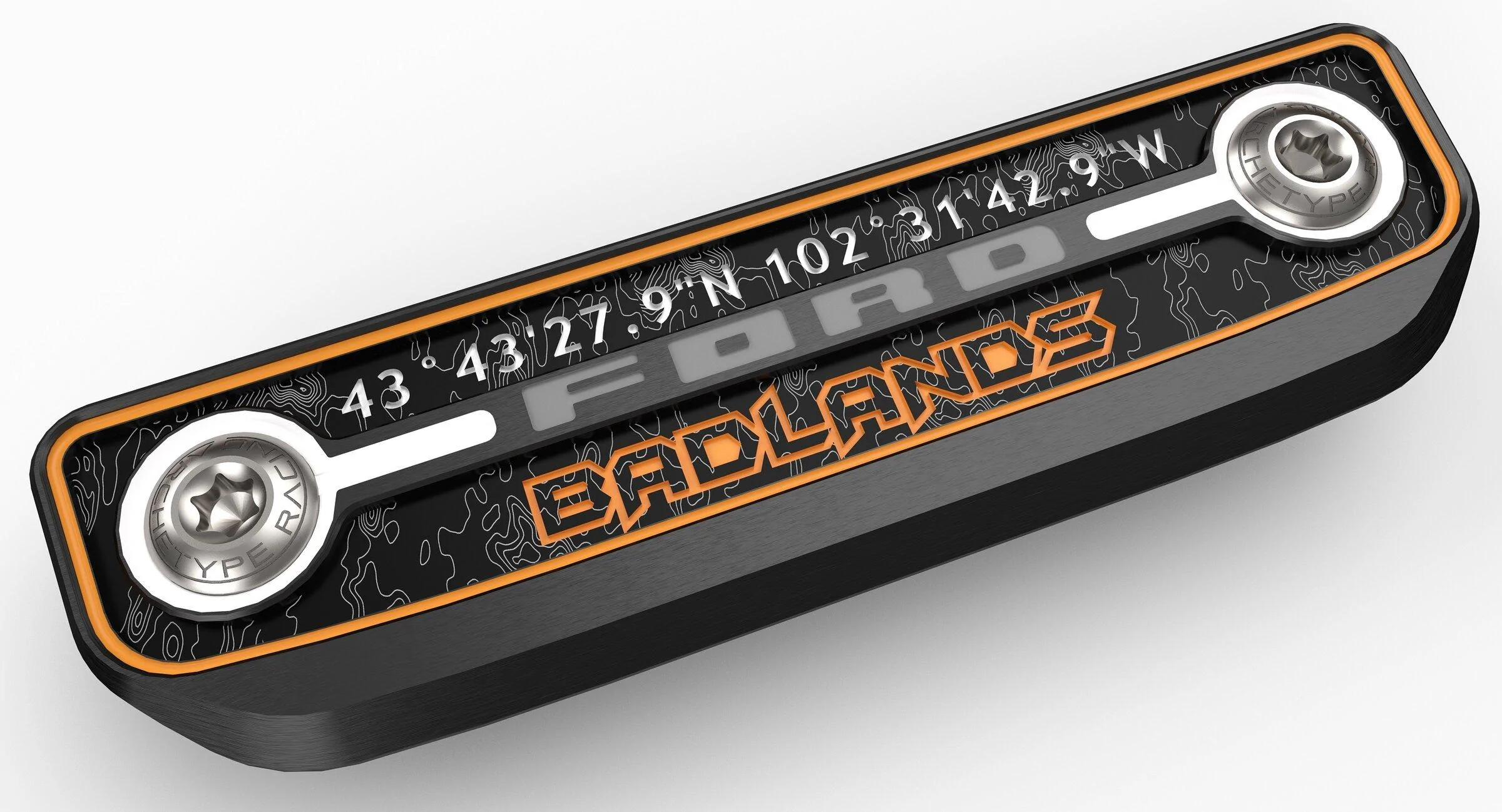 Ford Bronco AR | BADLANDS Center Console VIN Plate 1608 - AR Console Badge -  Badlands 4