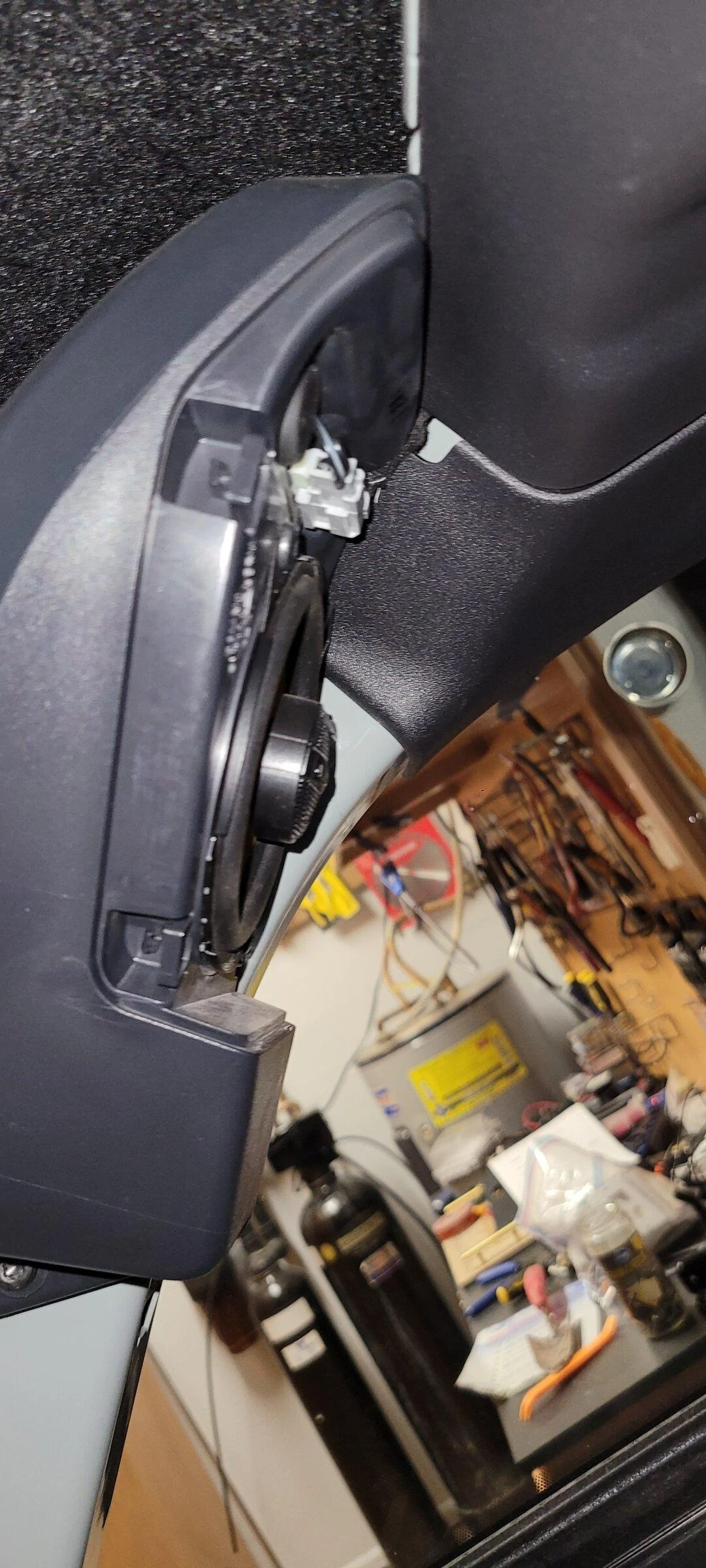 Ford Bronco Replacing 4” speakers on the dash and rear pods. 20220323_084356