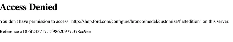 Ford Bronco First Edition Bronco Thread Screen Shot 2020-08-28 at 6.23.17 AM