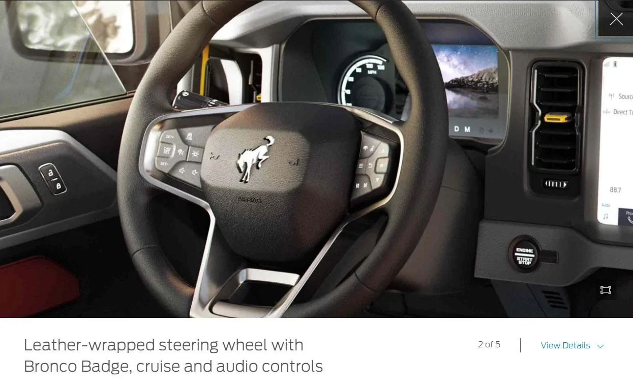 Ford Bronco Hint at Red Interior/Colored Accents? Red1
