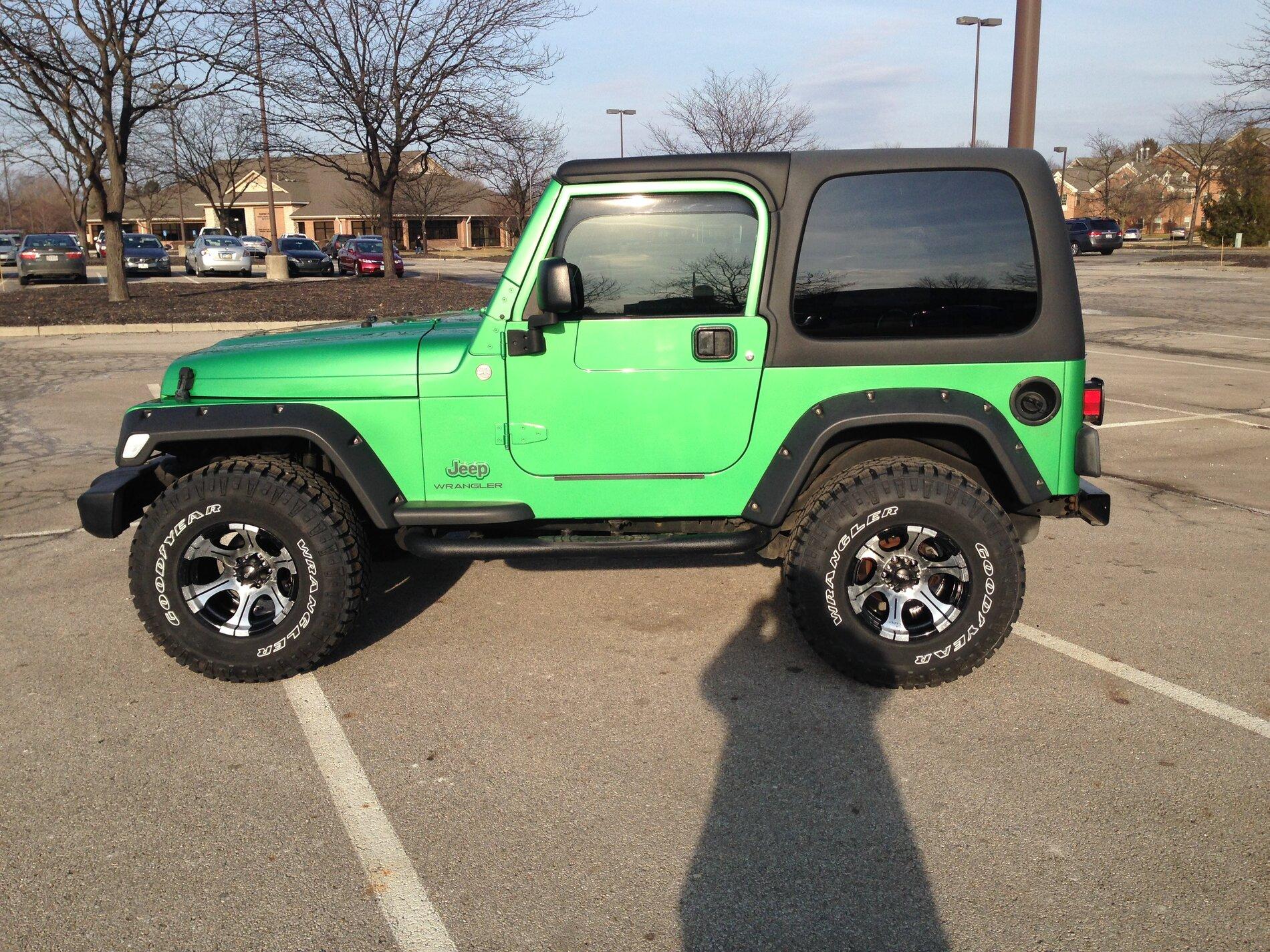 Ford Bronco Second thoughts on cyber orange? Jeep New Tires and Wheels.JPG