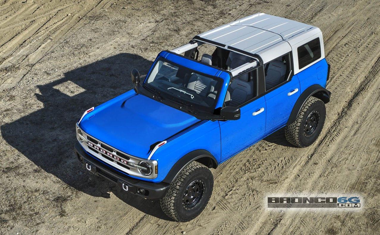 Ford Bronco Velocity Blue Metallic thread White Top Velocity Blue 2021 Bronco 4 Door 1 - Copy