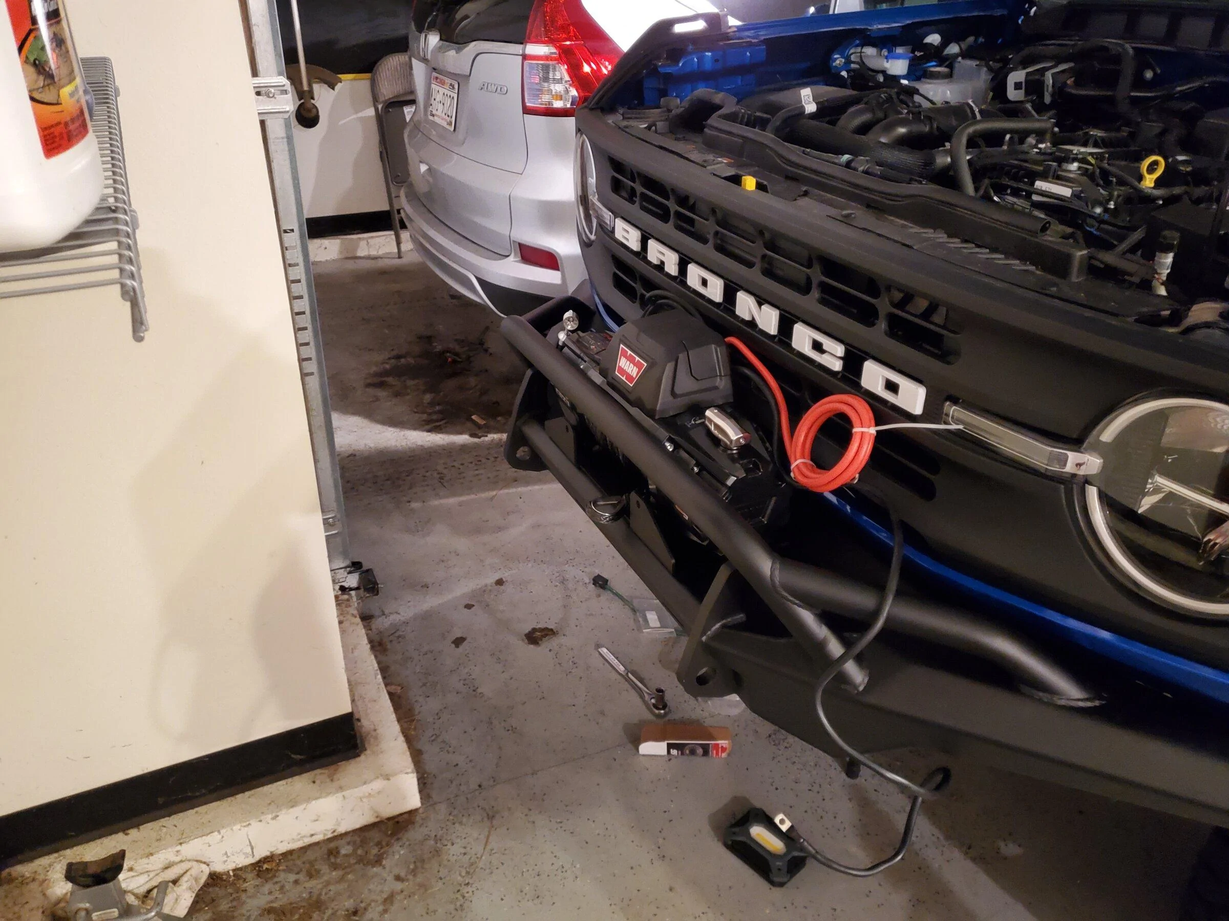 Ford Bronco Mounting winch  - touch prerunner? 20220323_210712