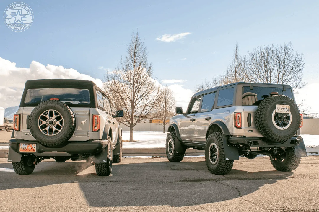 Ford Bronco Rokblokz mudflaps installed on Bronco 1648161455454