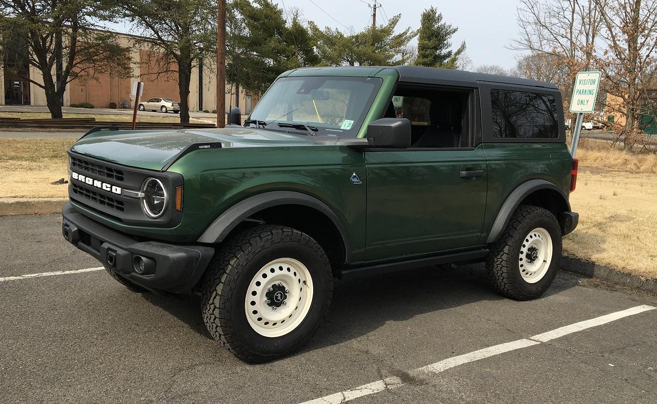 Ford Bronco Base Bronco with off-white powder coat steelies and 33s MyEG2