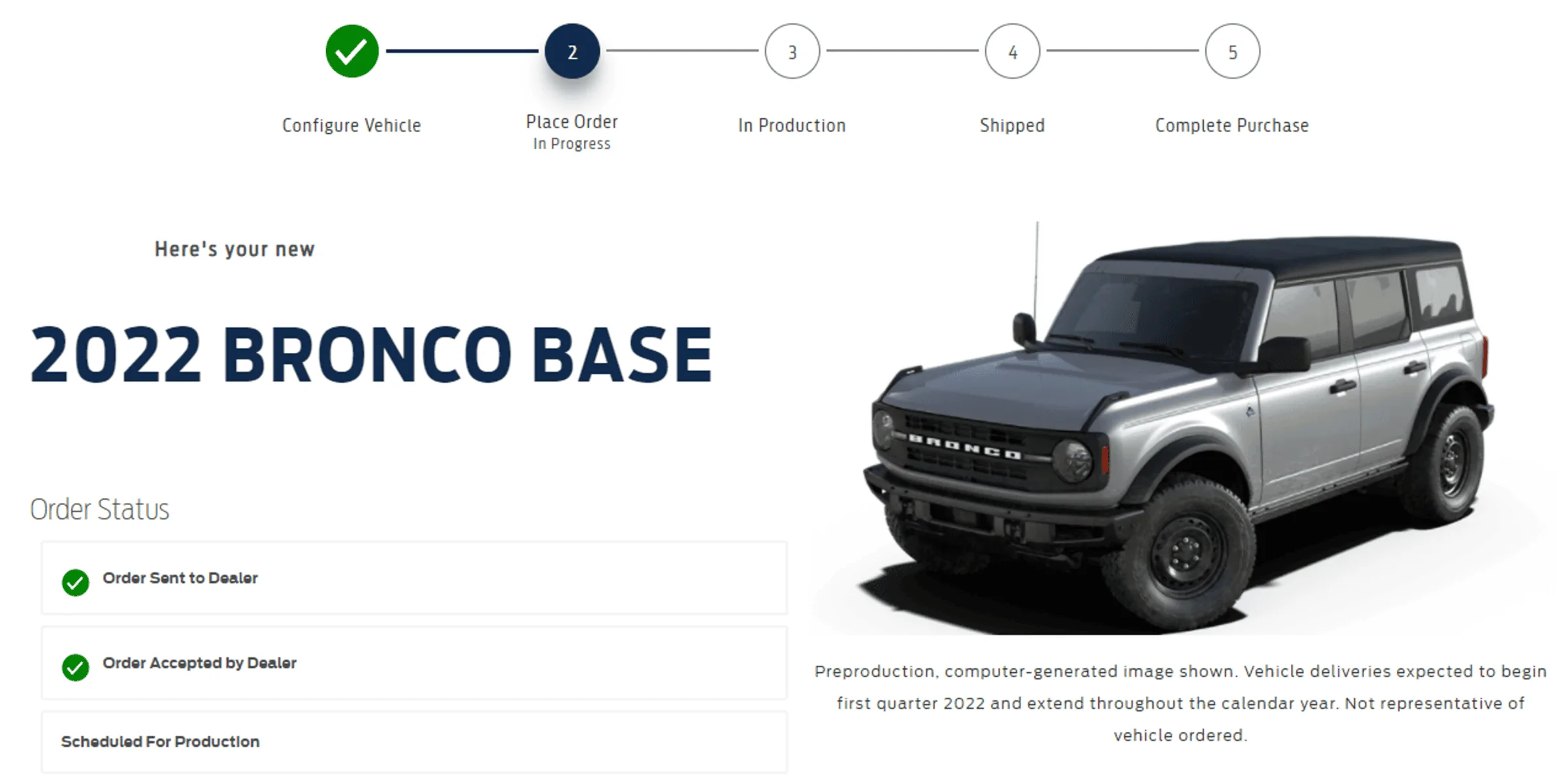 Ford Bronco Dealer Order Not Matching Reservation Backdoor Link