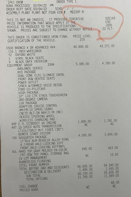 Ford Bronco Order sheet. What do these mean? E7B2E7CB-3CB8-4873-8DDC-9BCCB2D63069
