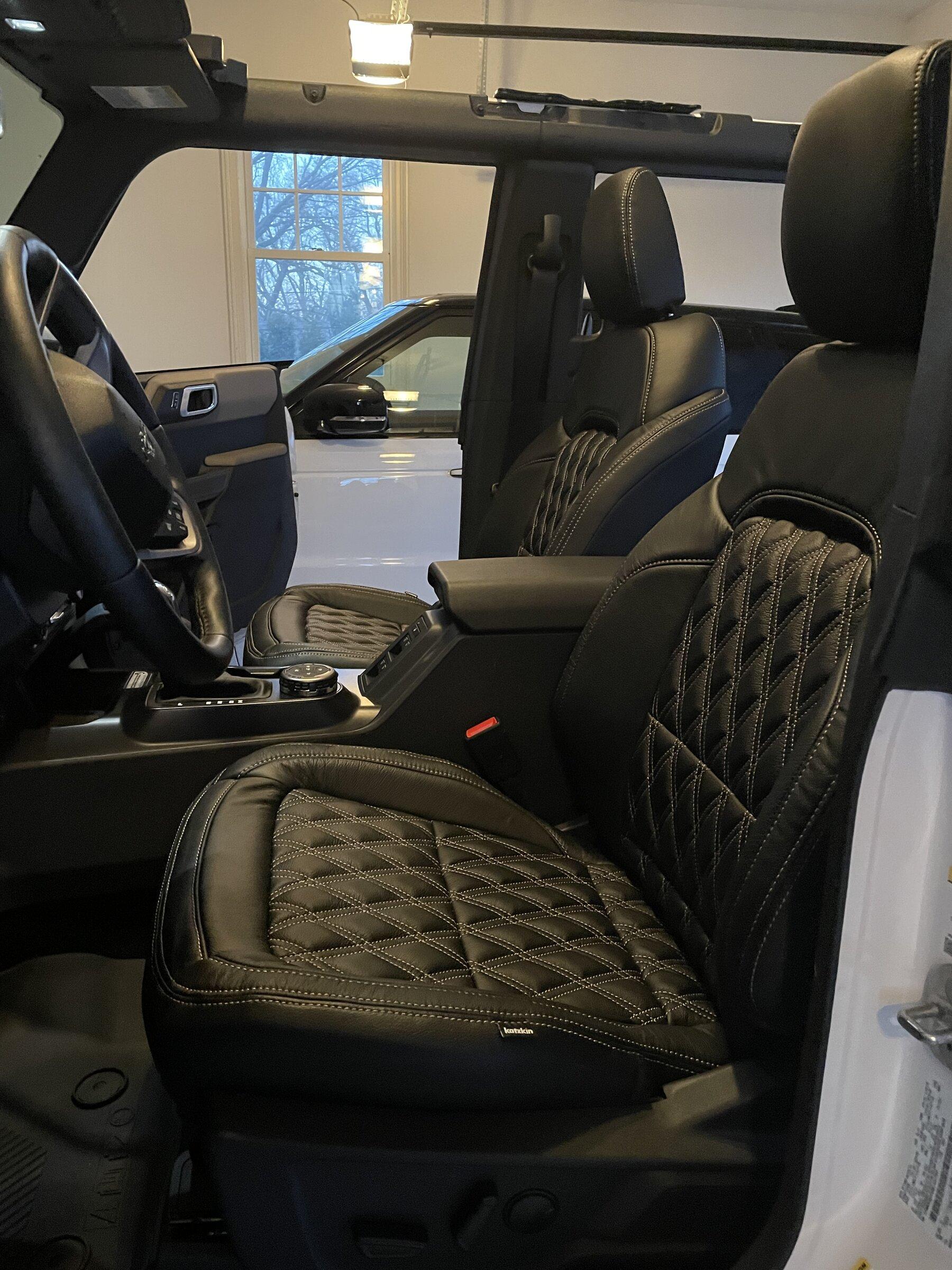 Ford Bronco New Katzkin Leather Interior Installed 88C803E2-3B1B-465B-9B6B-F45B1C388C59