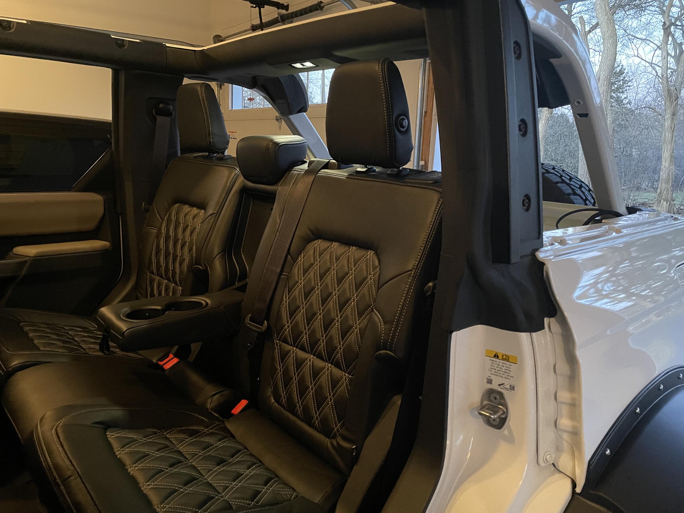 Ford Bronco New Katzkin Leather Interior Installed D30F3872-2006-428F-8483-7777AC53BF78