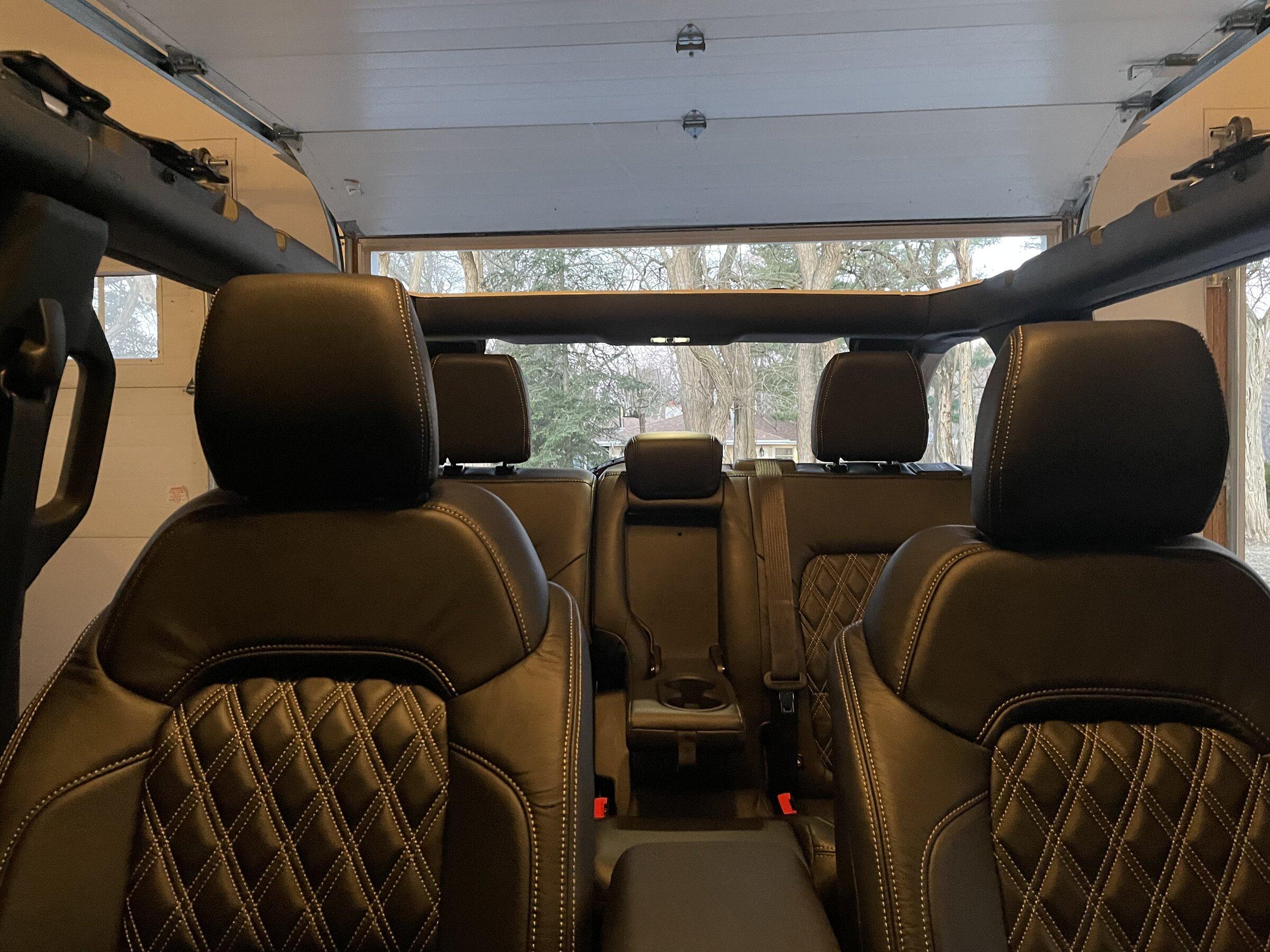 Ford Bronco New Katzkin Leather Interior Installed C02BEE18-F702-4A2C-ABE9-D31F131862D7